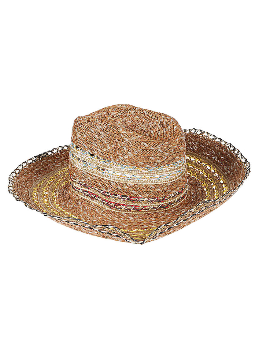 Shop Exquisite J Brown Raffia Fedora Hat