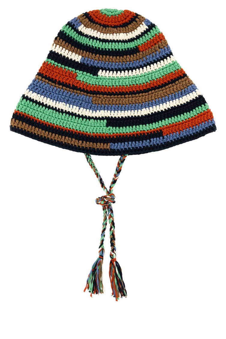 Alanui Crochet Wide Brim Bucket Hat