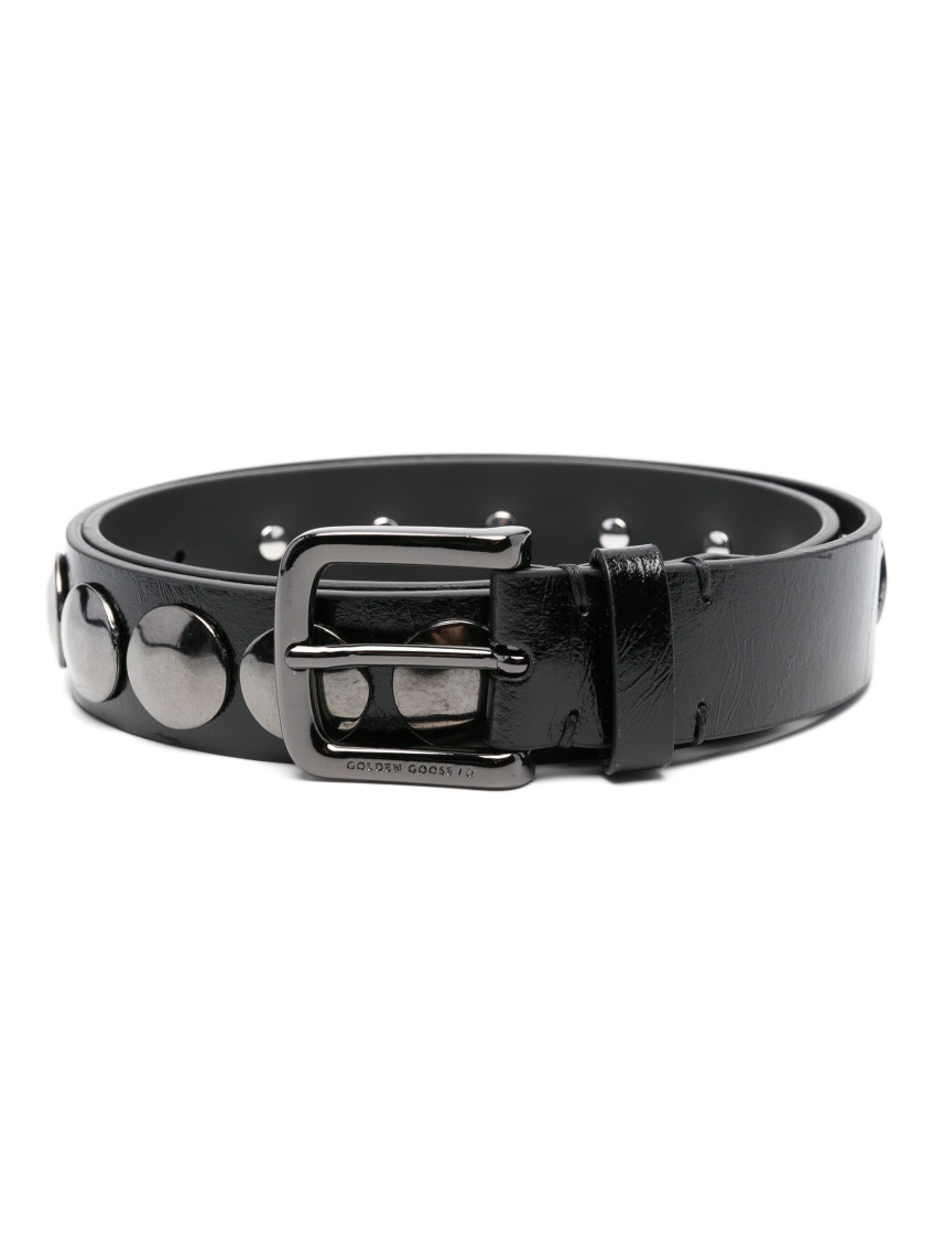 Golden Goose Trinidad Belt With Studded Metal Buckle