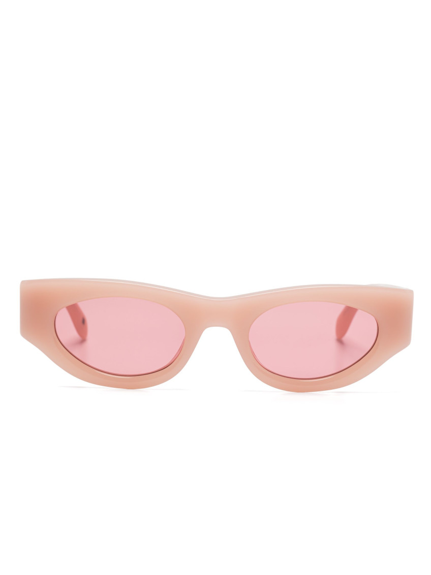 Palm Angels Sculpted Cat-eye Frame Sunglasses With Protective Case