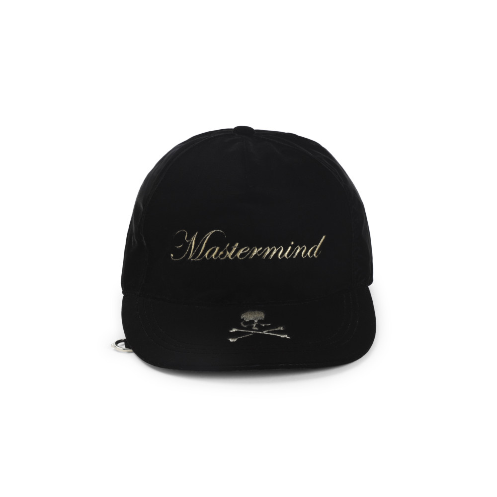 Mastermind Japan Soft Fabric Cap Curved Brim In Black