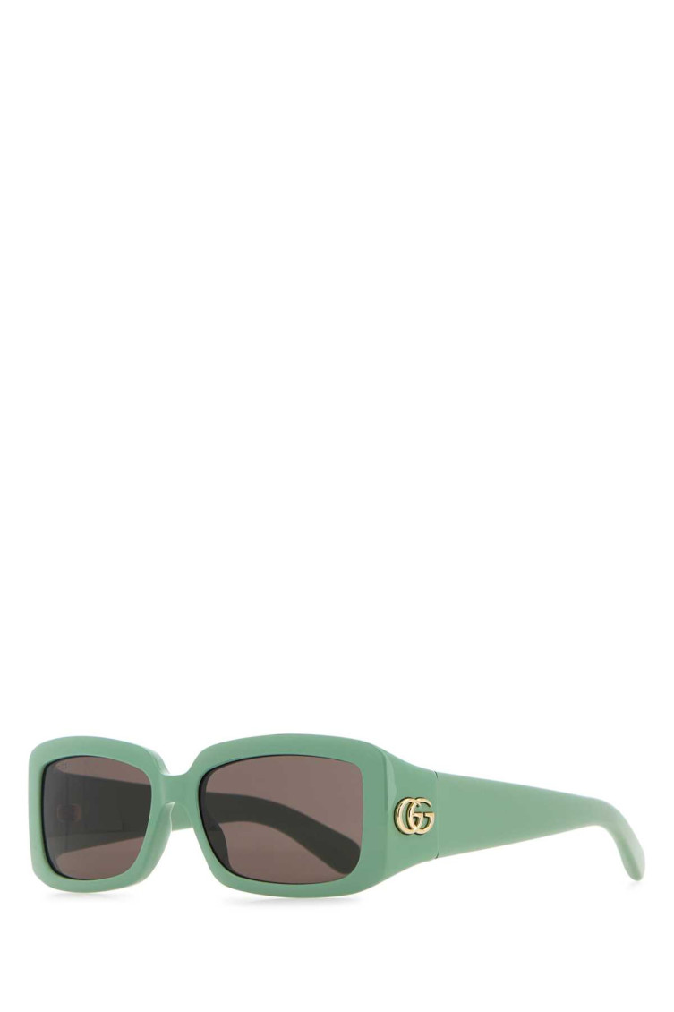 Gucci Sea Green Acetate Sunglasses In Green