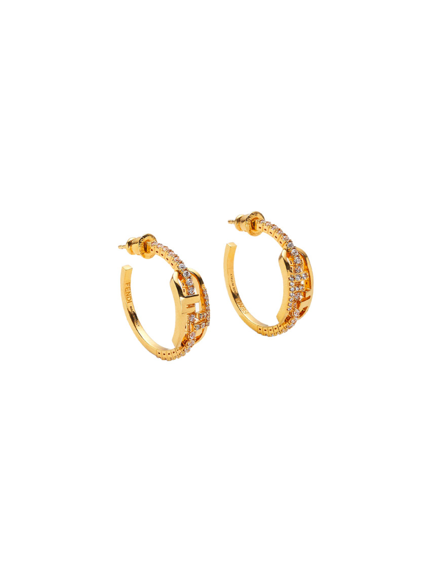 Fendi Golden Olock Earrings