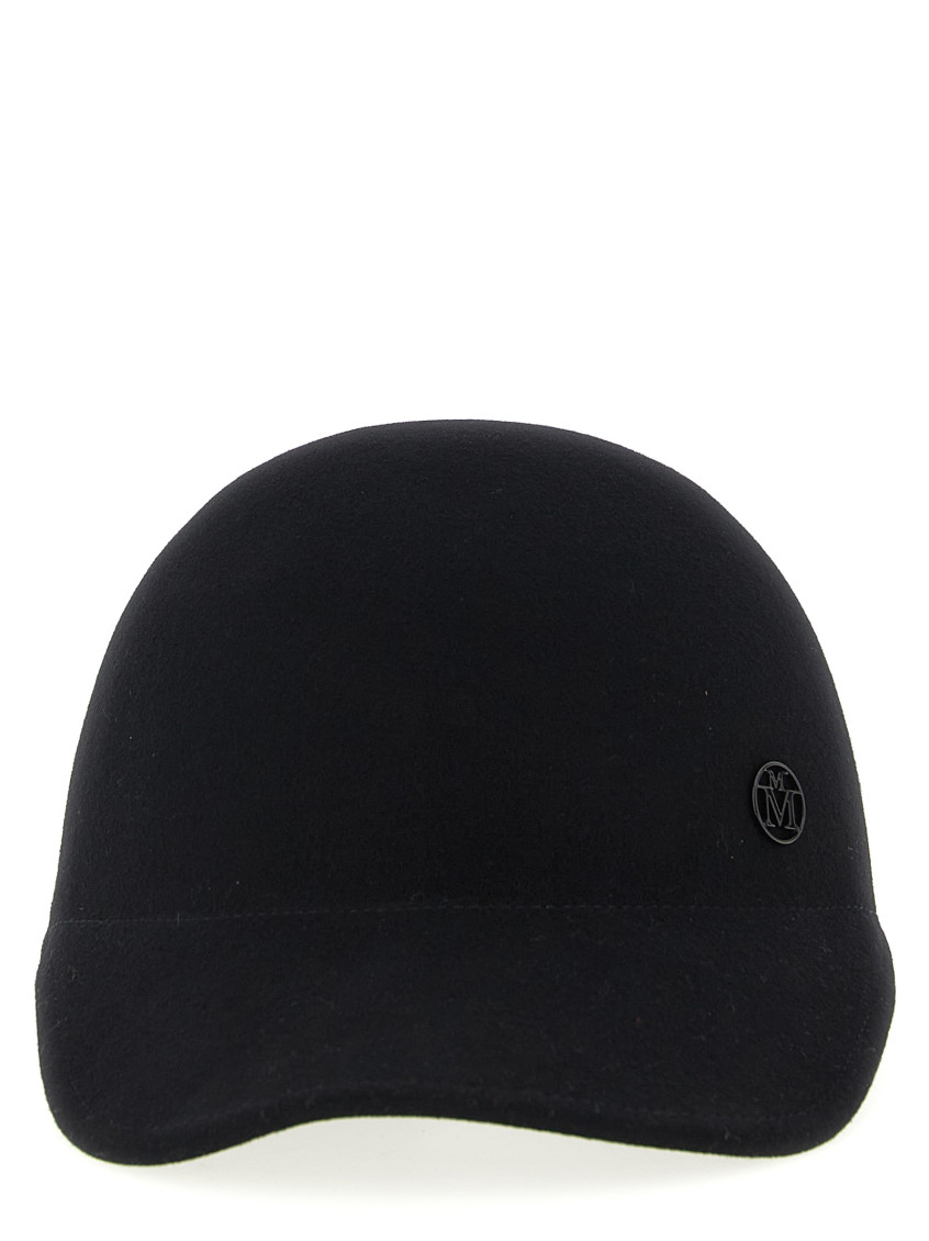 Maison Michel Black Tiger Solid Baseball Hat