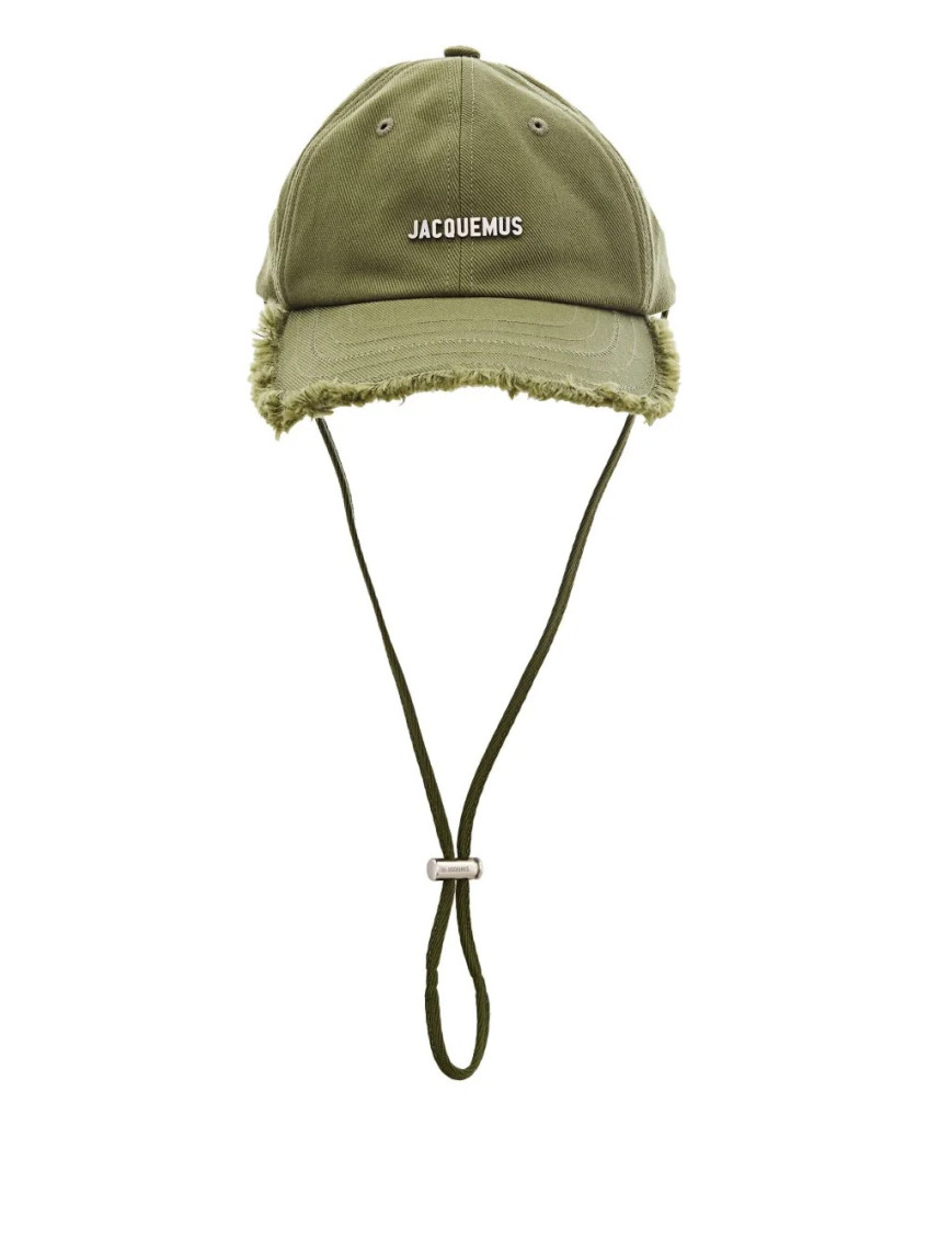 帽子 hamakoo1030 JACQUEMUS Jacquemus Olive Textured Logo Baseball Hat for Men Online USA at