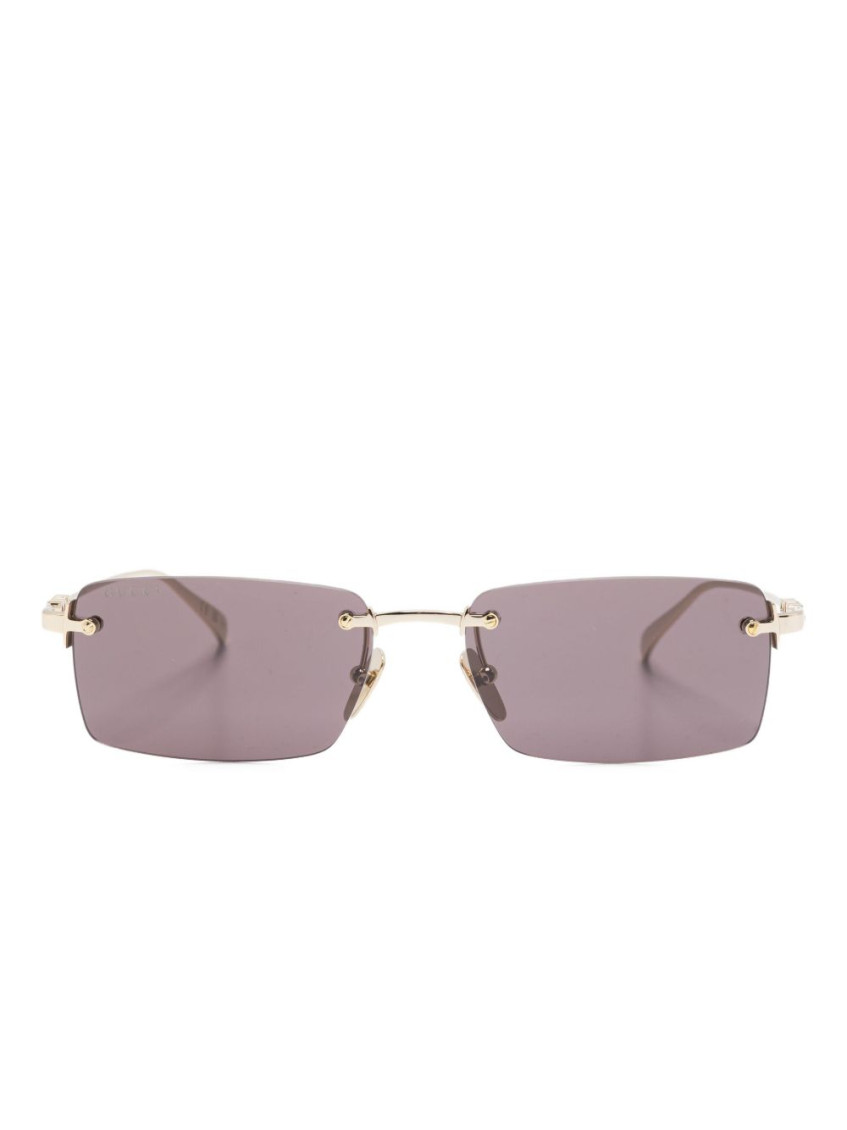 Gucci Women Rectangular Shape Sunglasses In Purple