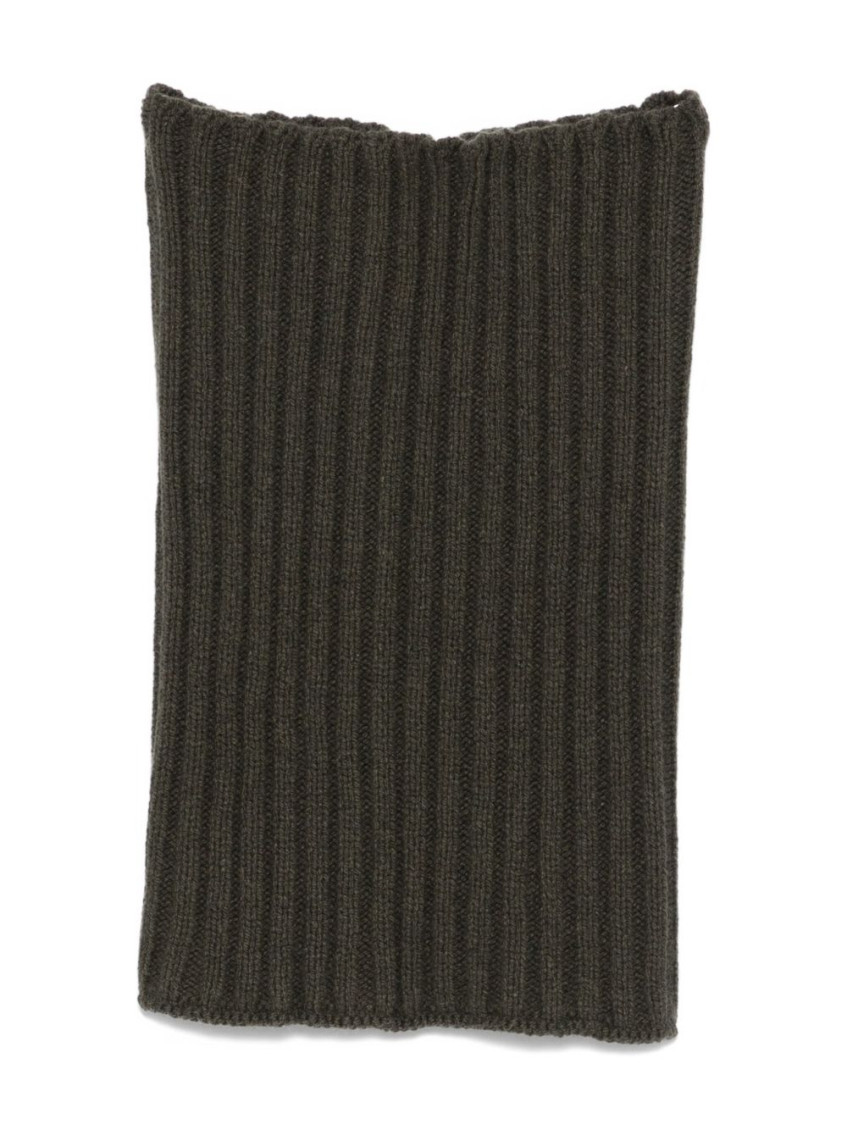 Rick Owens Ribbed-knit Rectangular Scarf In Green