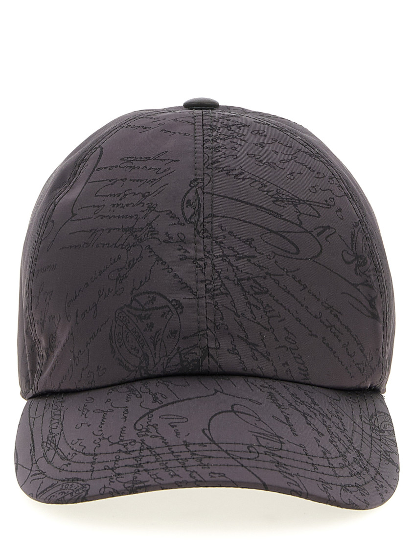 Berluti Grey Scritto Baseball Hat In Gray