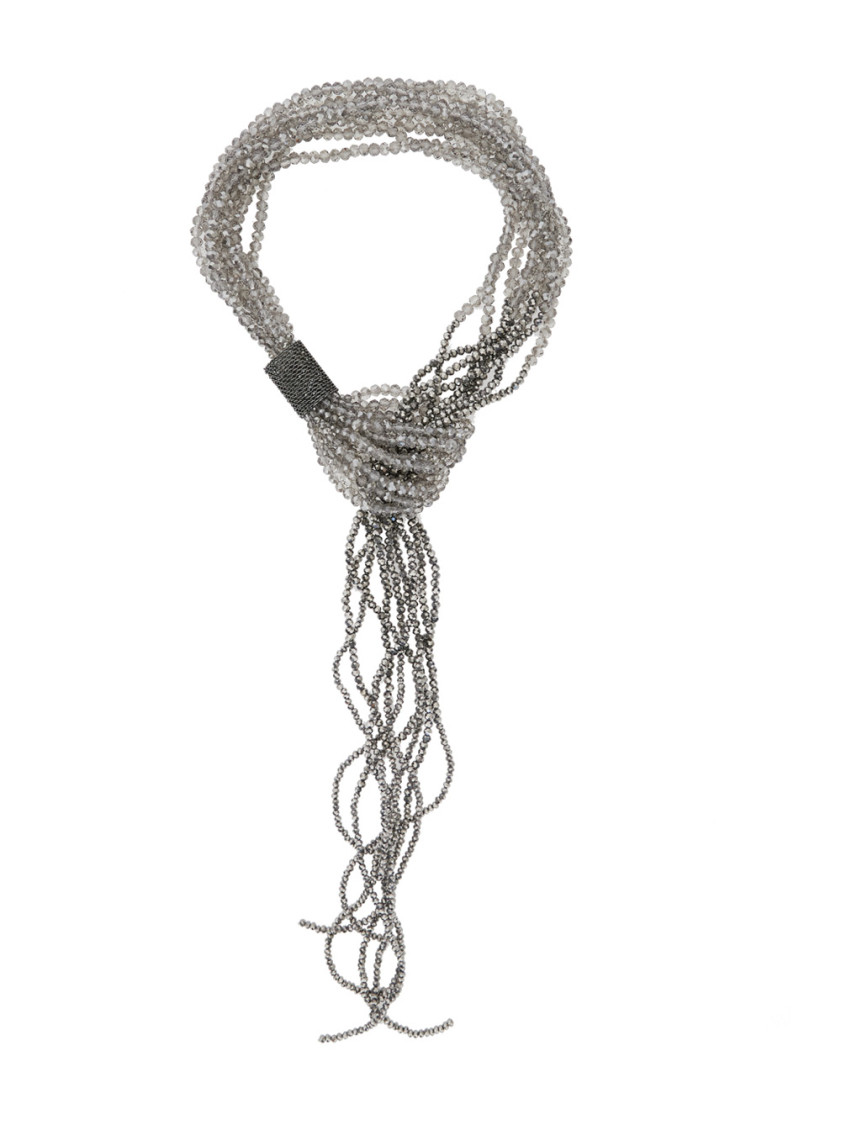 Antonelli Grey Ismaele Necklace In Gray