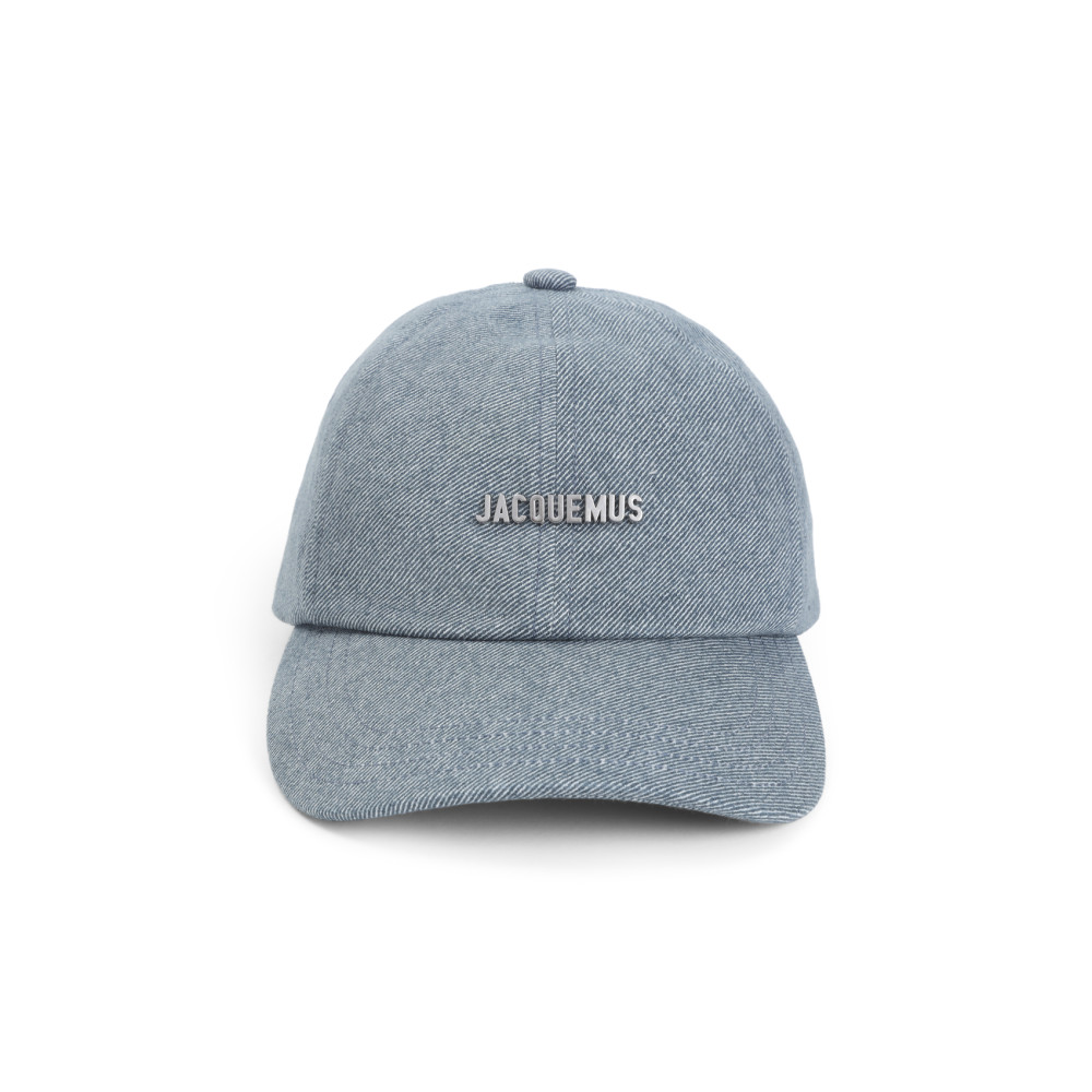 Jacquemus Curved Brim Cap For Everyday Wear In Blue