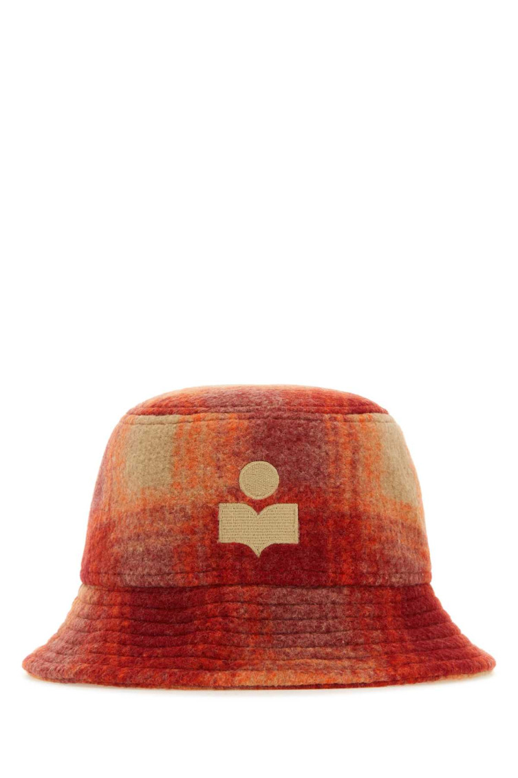 Isabel Marant Rustic Logo Bucket Hat In Rust