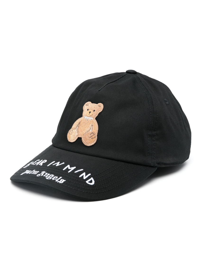 Palm Angels Bear In Mind Cap In Black