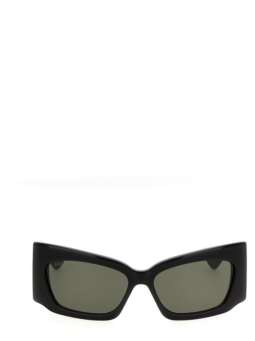 GUCCI BLACK GEOMETRIC SUNGLASSES