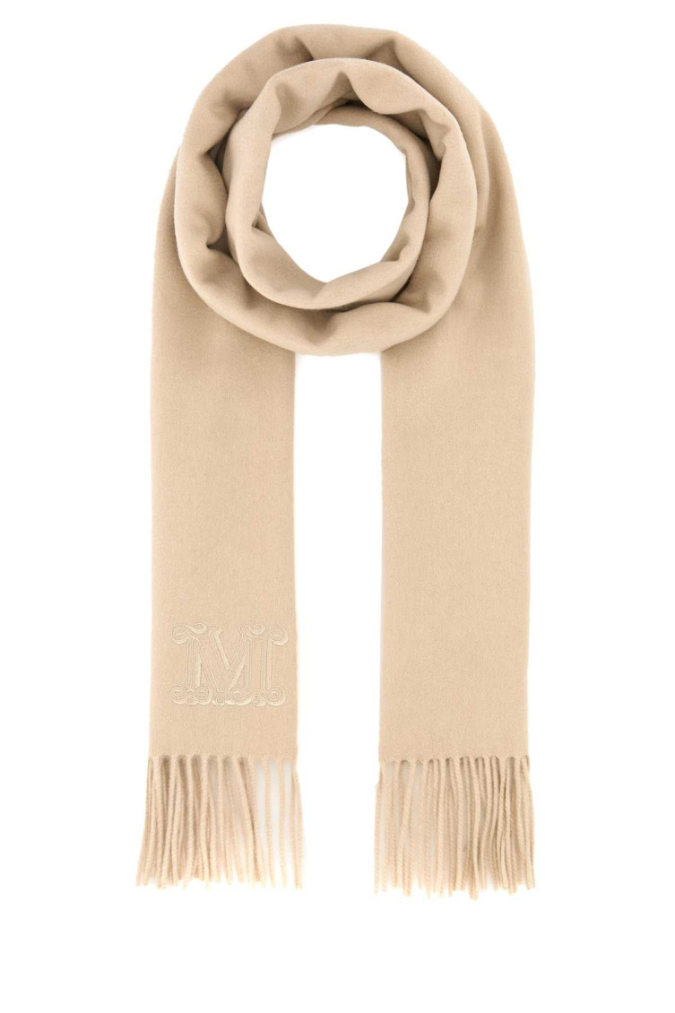 Max Mara Sciarpa Wsdalia In Cashmere Beige  Donna In Beige