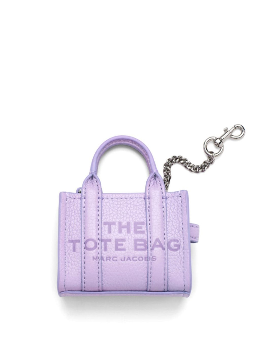 Marc Jacobs Purple The Nano Tote Key Holder In Purple