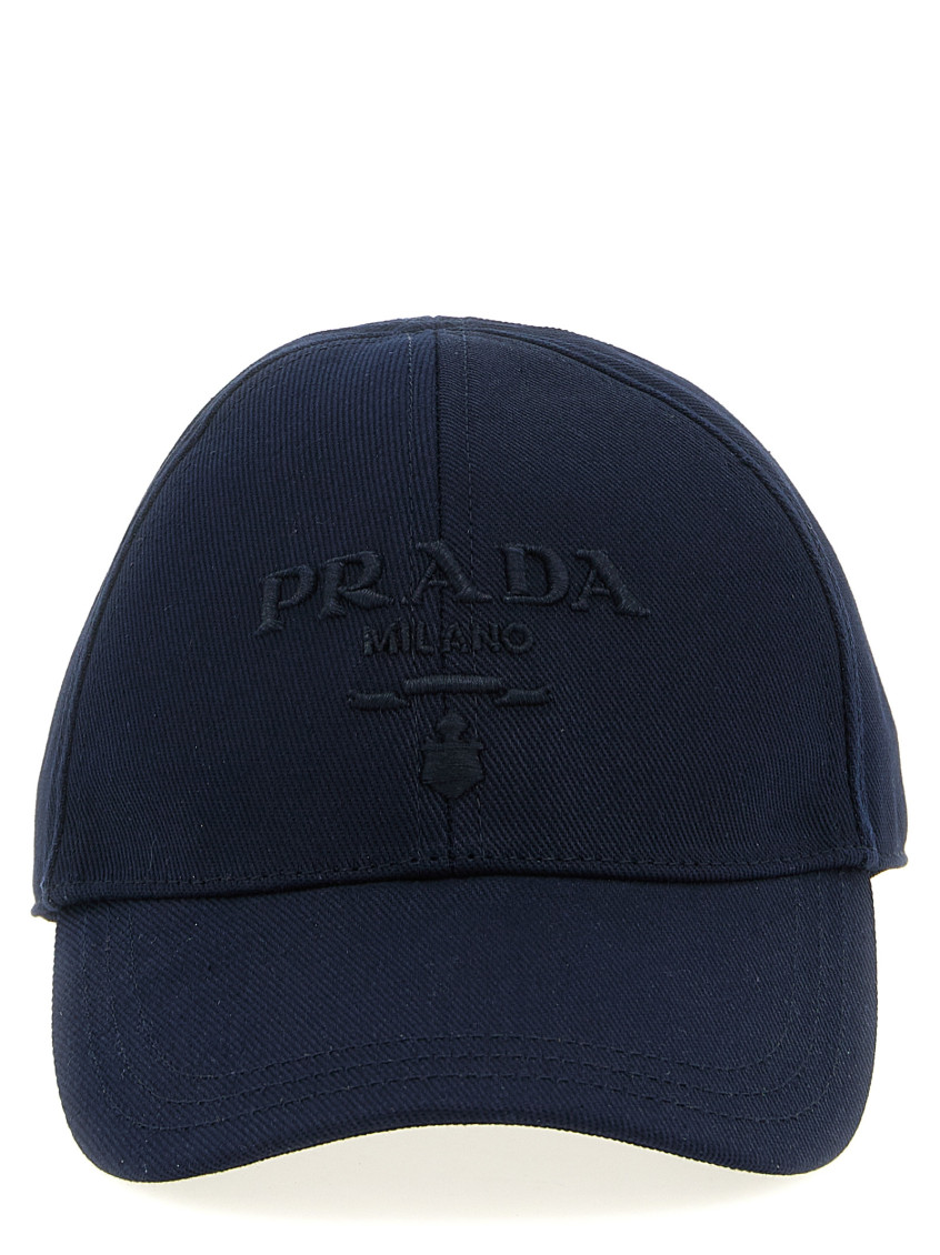 Prada Milano Embroidered Baseball Cap in Washed Blue Size S Prada | Accessories | Prada Milano Embroidered Baseball Cap  main image 3