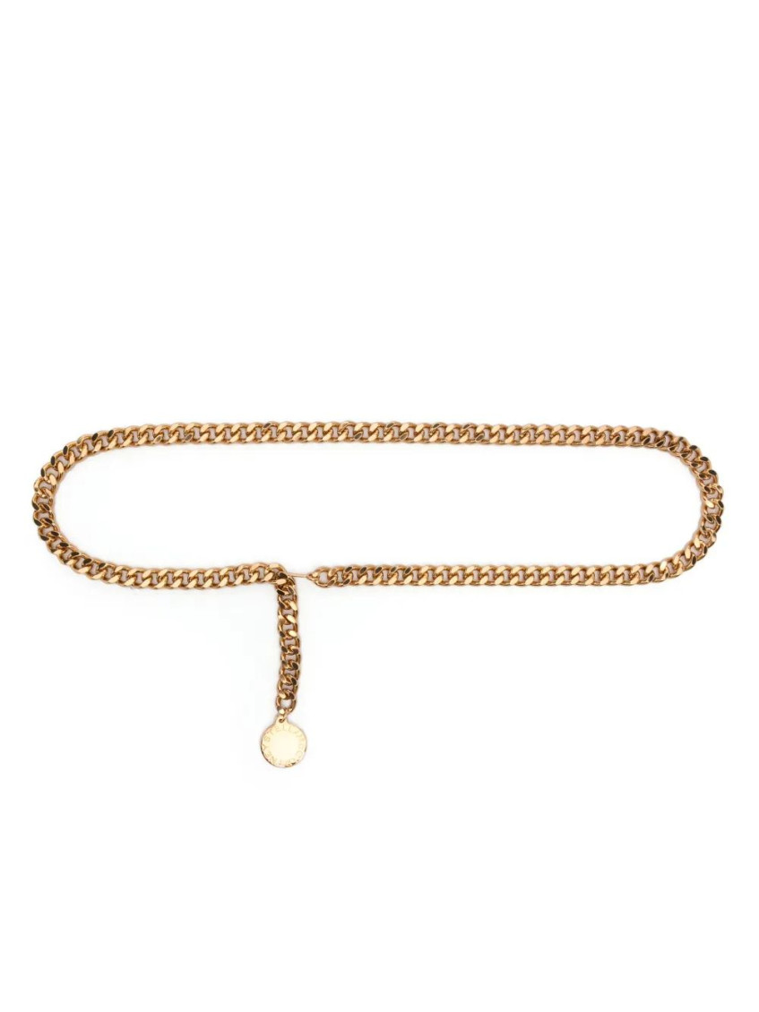 Stella Mccartney Chain Belt Engraved Pendant