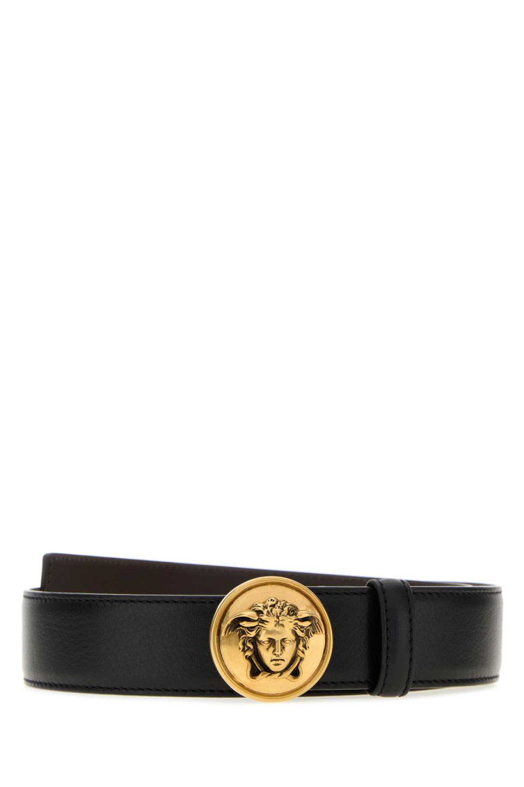Versace Black Logo Buckle Belt for Men Online USA at Darveys.com Versace Black Logo Buckle Belt for Men Online USA at Darveys.com