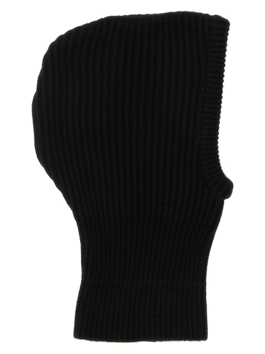 MM6 Maison Margiela Black Knitted Winter Hat for Women  display picture 3