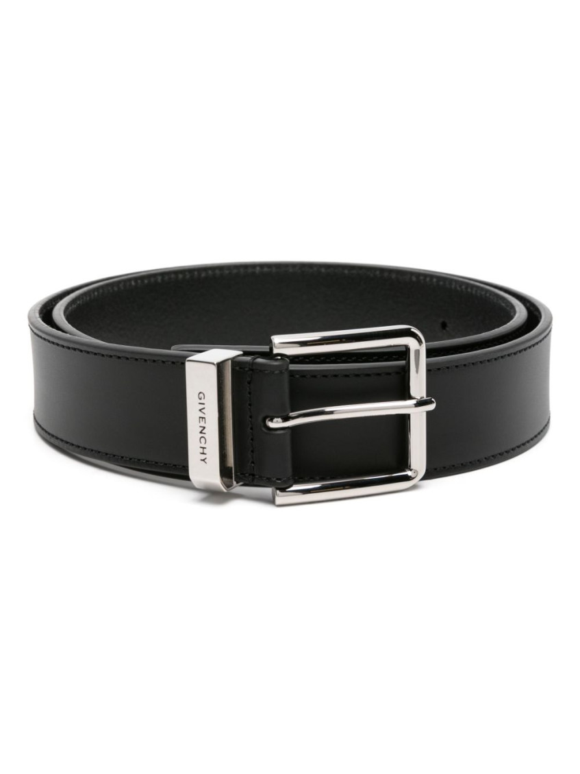 Givenchy Reversible Leather Belt In Black