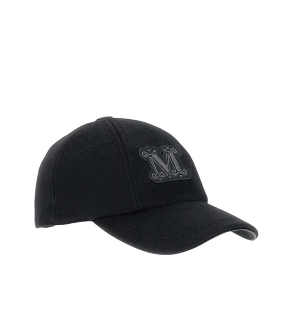Max Mara Fedora Hat With Curved Brim Design In Black