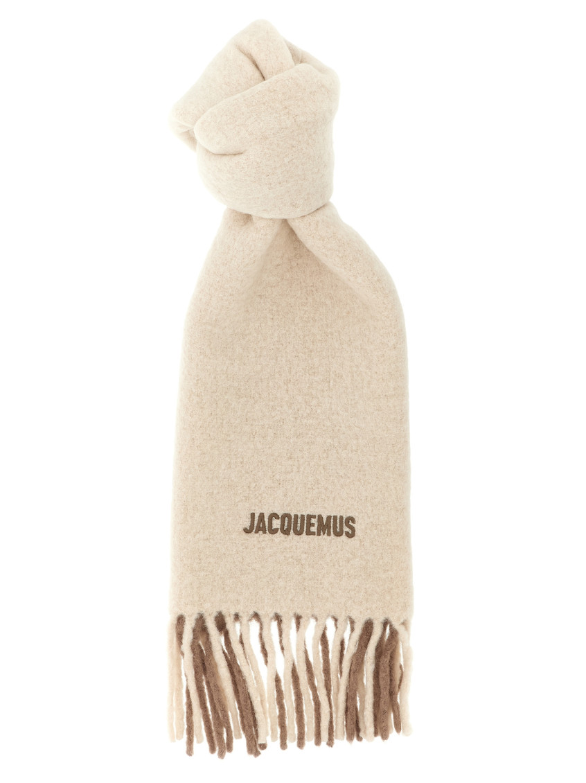 Jacquemus Beige Lecharpe Moisson Scarf In Neutral