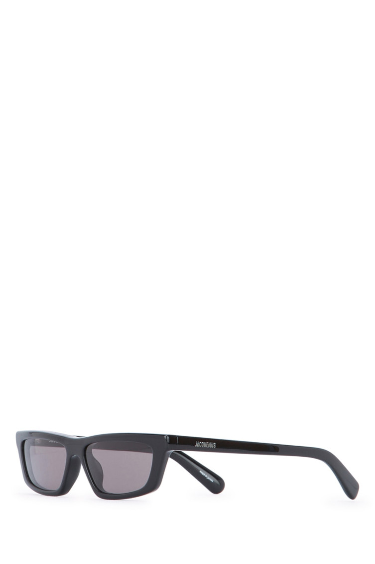 Jacquemus Les Lunettes Trapezi In Black