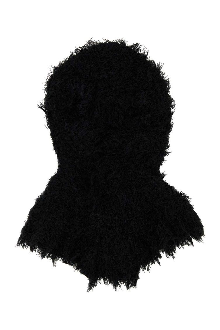Kiko Kostadinov Black Carla Knitted Hood In Black