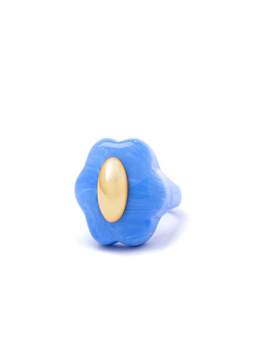 La Manso Forever Young Blue Plastic Ring In Blue