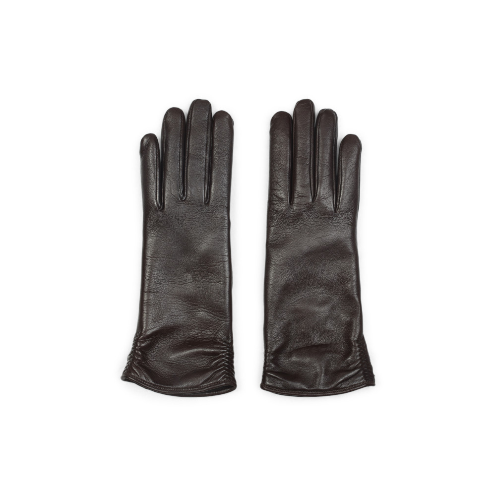 Giorgio Armani Lamb Leather Gloves With Refined Silhouette In Black