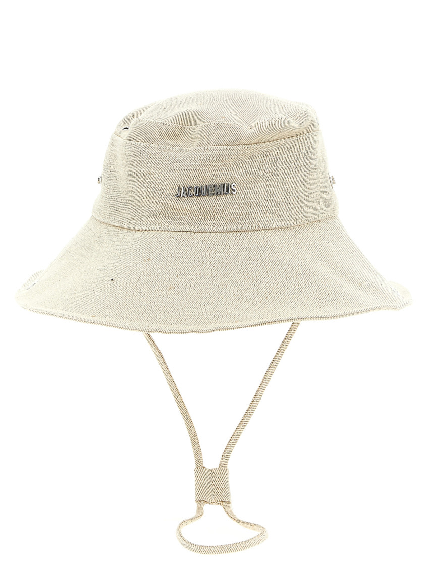 Jacquemus 'le Bob De-nîmes' Bucket Hat In White