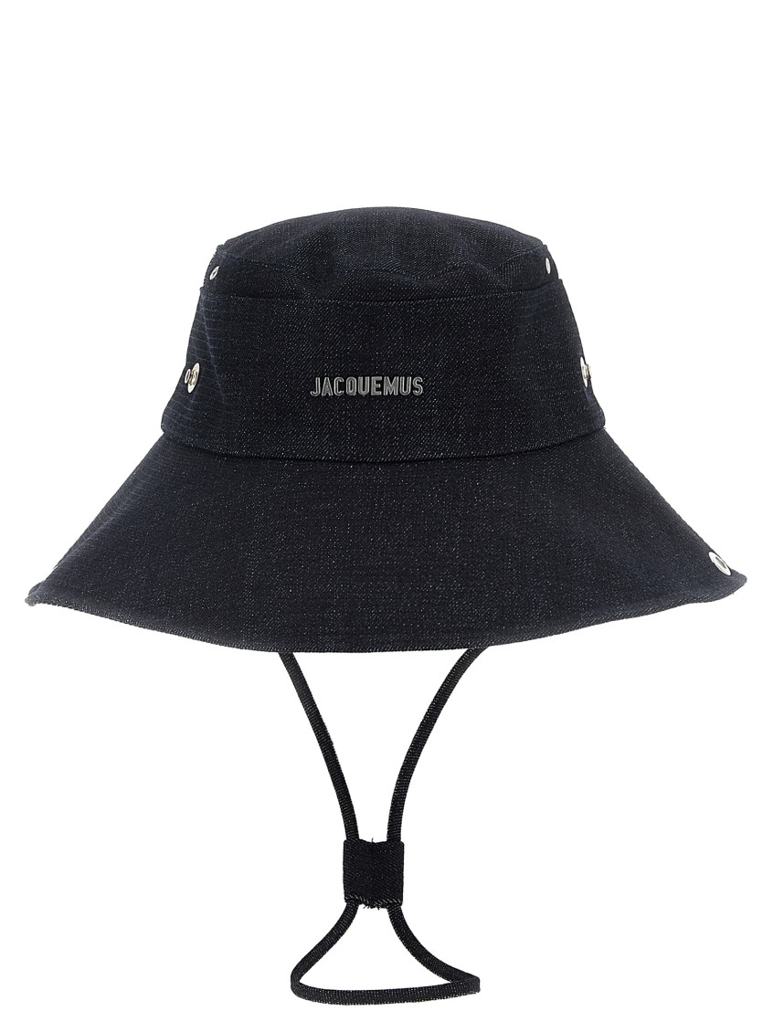 Jacquemus Logo Hat In Black