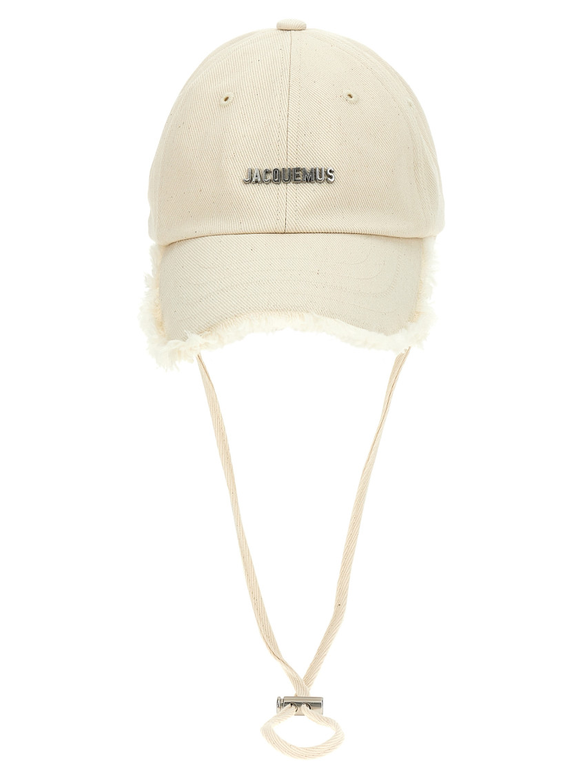 Jacquemus White La Casquette Artichaut Hat In White