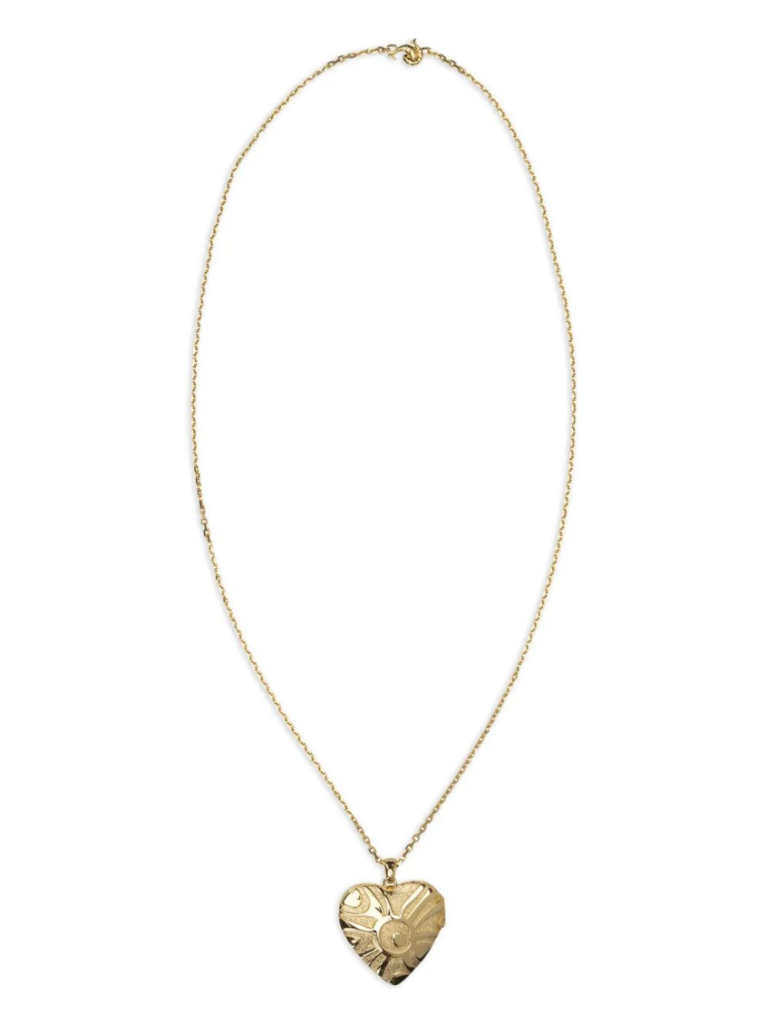 Pucci Heart Mirror Pendant Necklace Accessories In Gold
