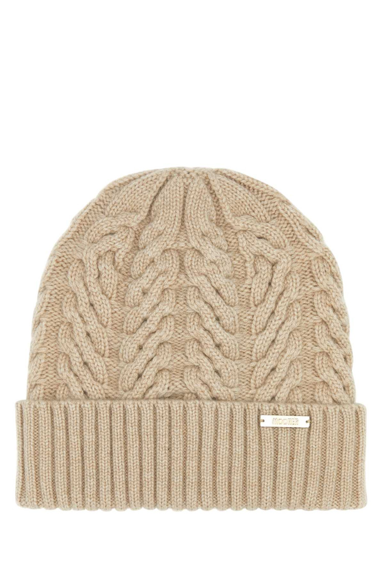 Moorer Cuffia Maria In Cashmere Beige Donna In Beige