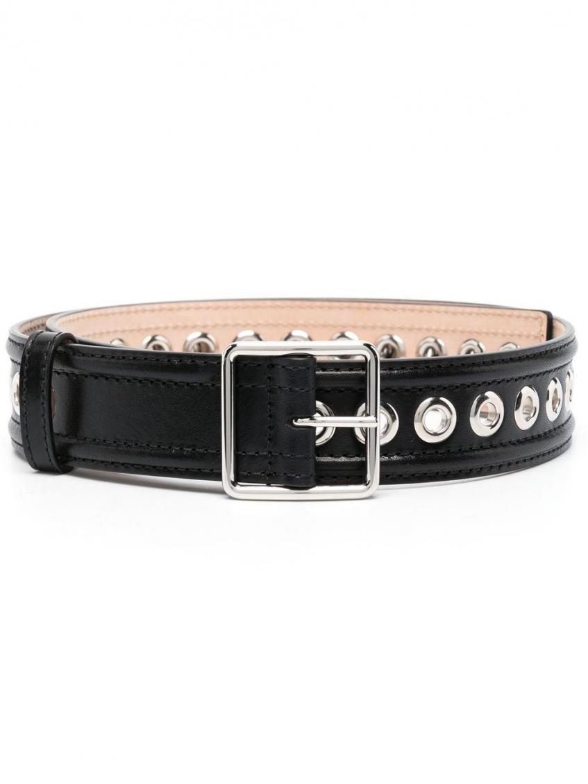 ベルト Alexander Mcqueen Black Leather Belt $595 Alexander McQueen Men's Black Leather Belt 110/44