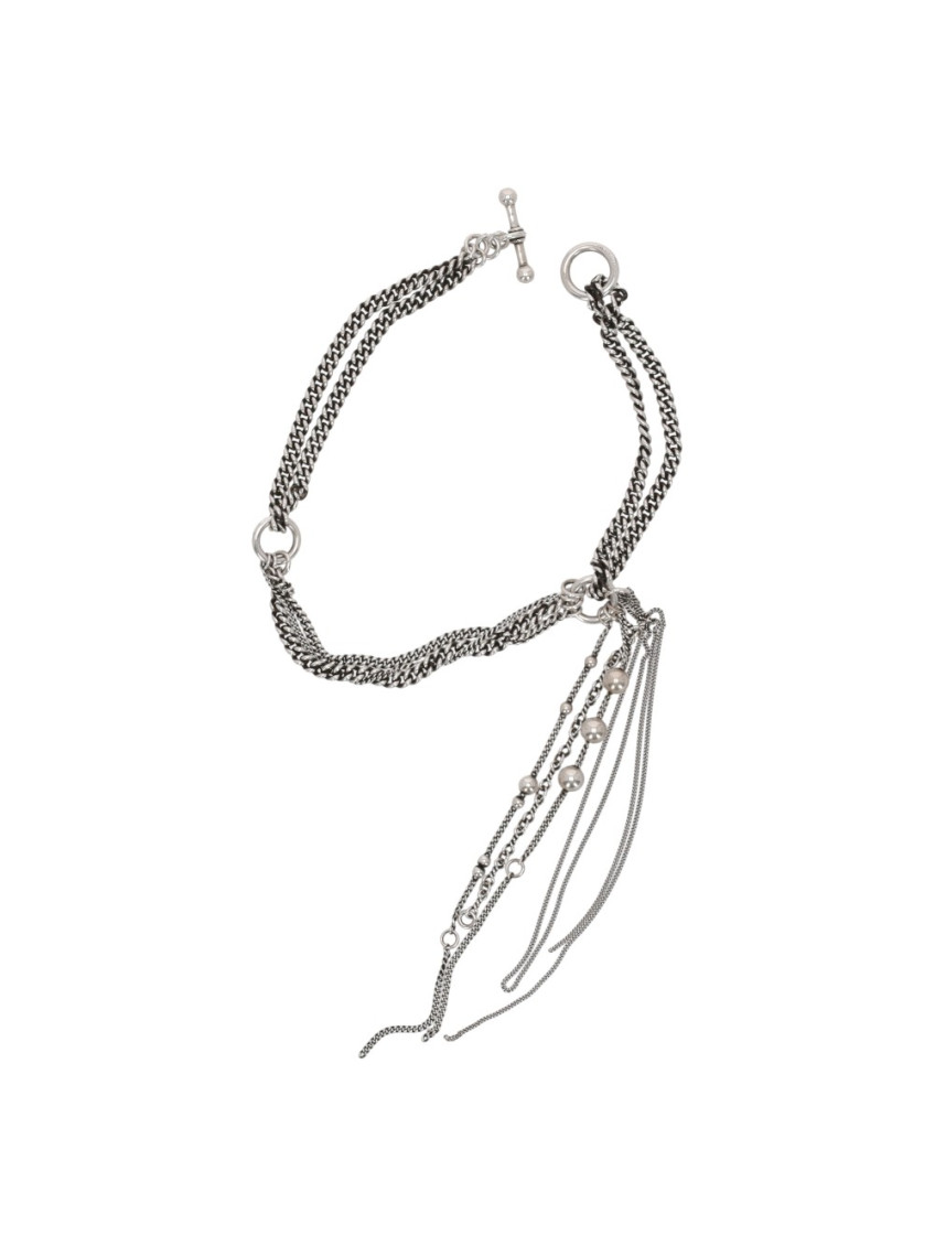 ANN DEMEULEMEESTER SILVER CHOKER NECKLACE