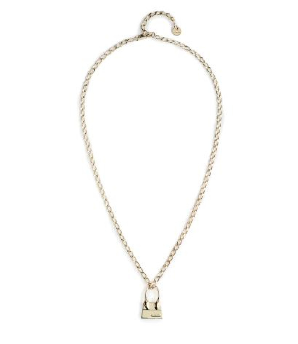 JACQUEMUS GOLDEN CHARM PENDANT NECKLACE 