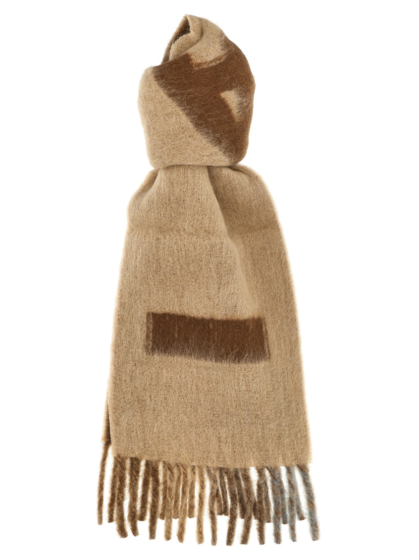 Shop Marni Beige Maxi Scarf