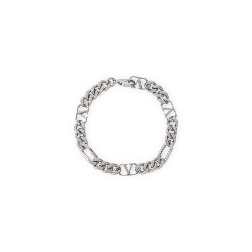 Valentino Garavani Vlogo Signature Metal Bracelet In Metallic