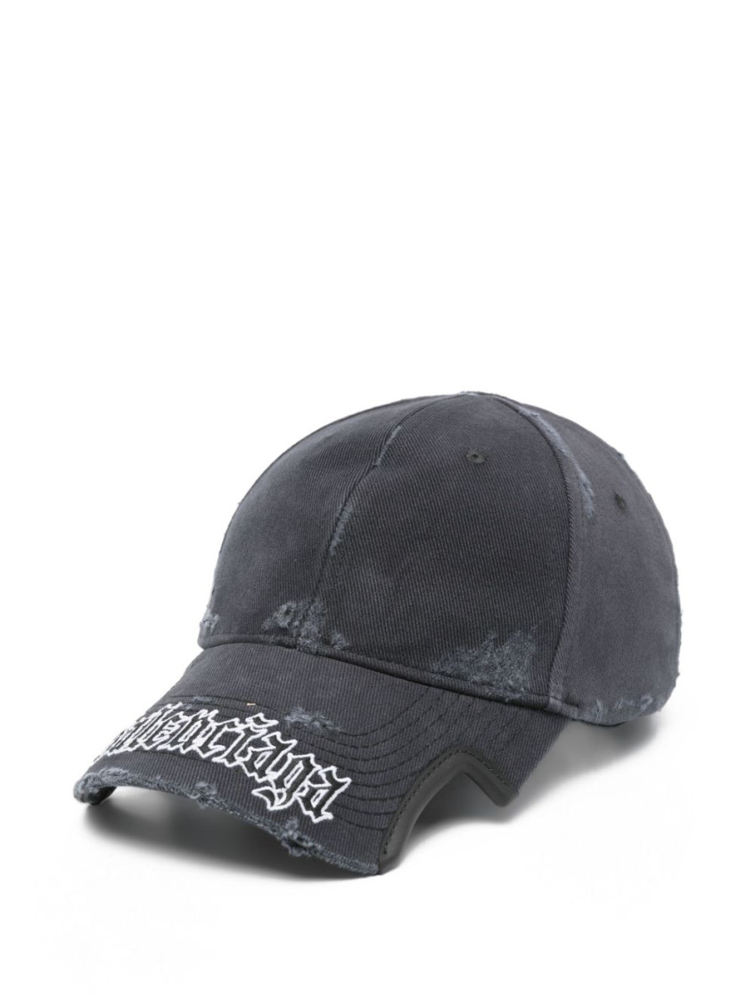 Balenciaga Black Letter Script Cap