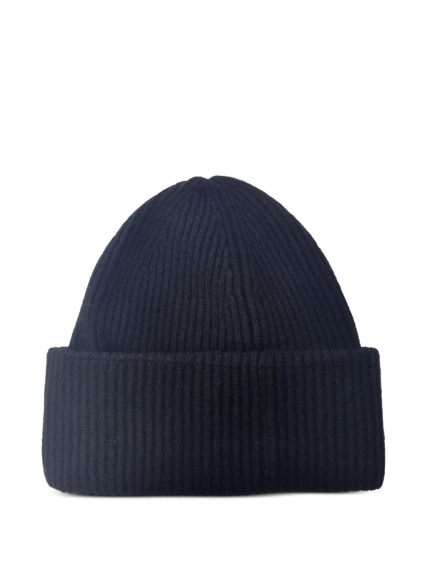 AMARANTO MEN BLUE RIBBED BEANIE HAT, ONESIZE LUXURY HATS FOR MEN DARVEYS