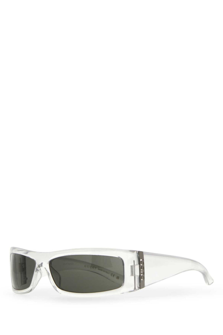 GUCCI TRANSPARENT RECTANGULAR SUNGLASSES