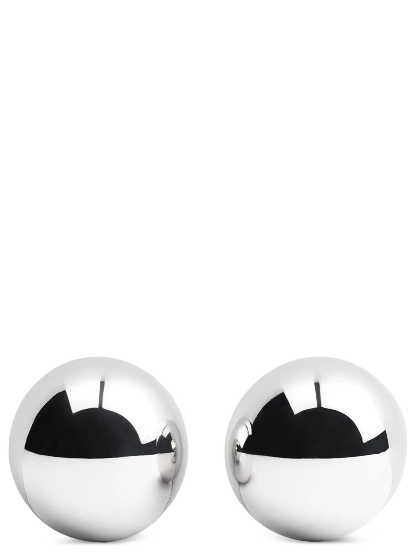 JACQUEMUS SILVER LES BOUCLES SALON EARRINGS 