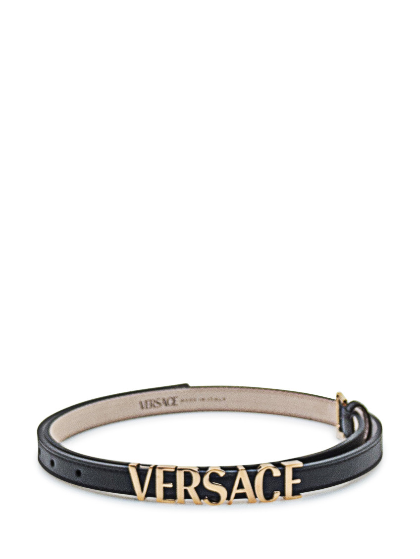 Versace Women Black Solid Logo Belt, 26 Luxury Belts For Women Darveys