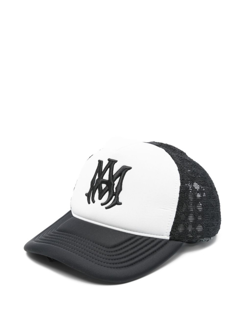 Amiri Casual Mesh Panelled Curved Peak Hat In White