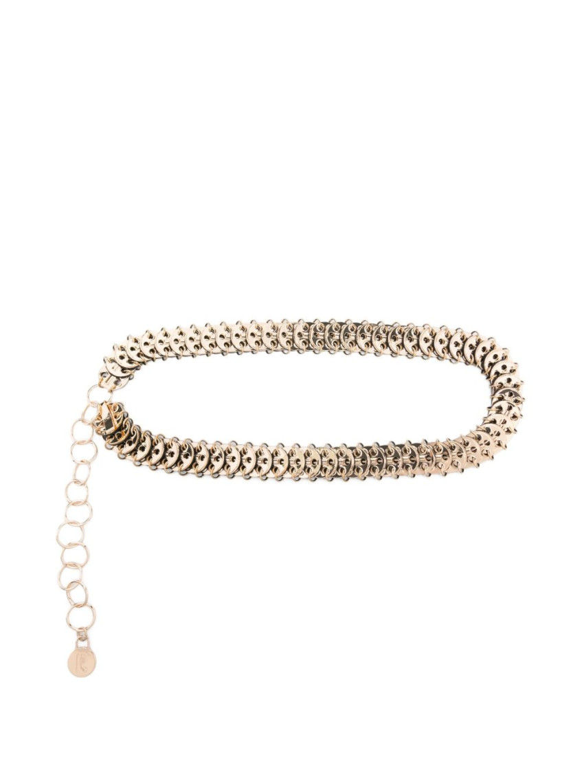 Rabanne Golden Classic Belt In Gold