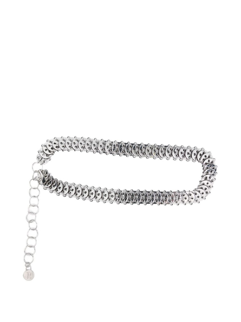 Rabanne Silver Classic Belt In Silver
