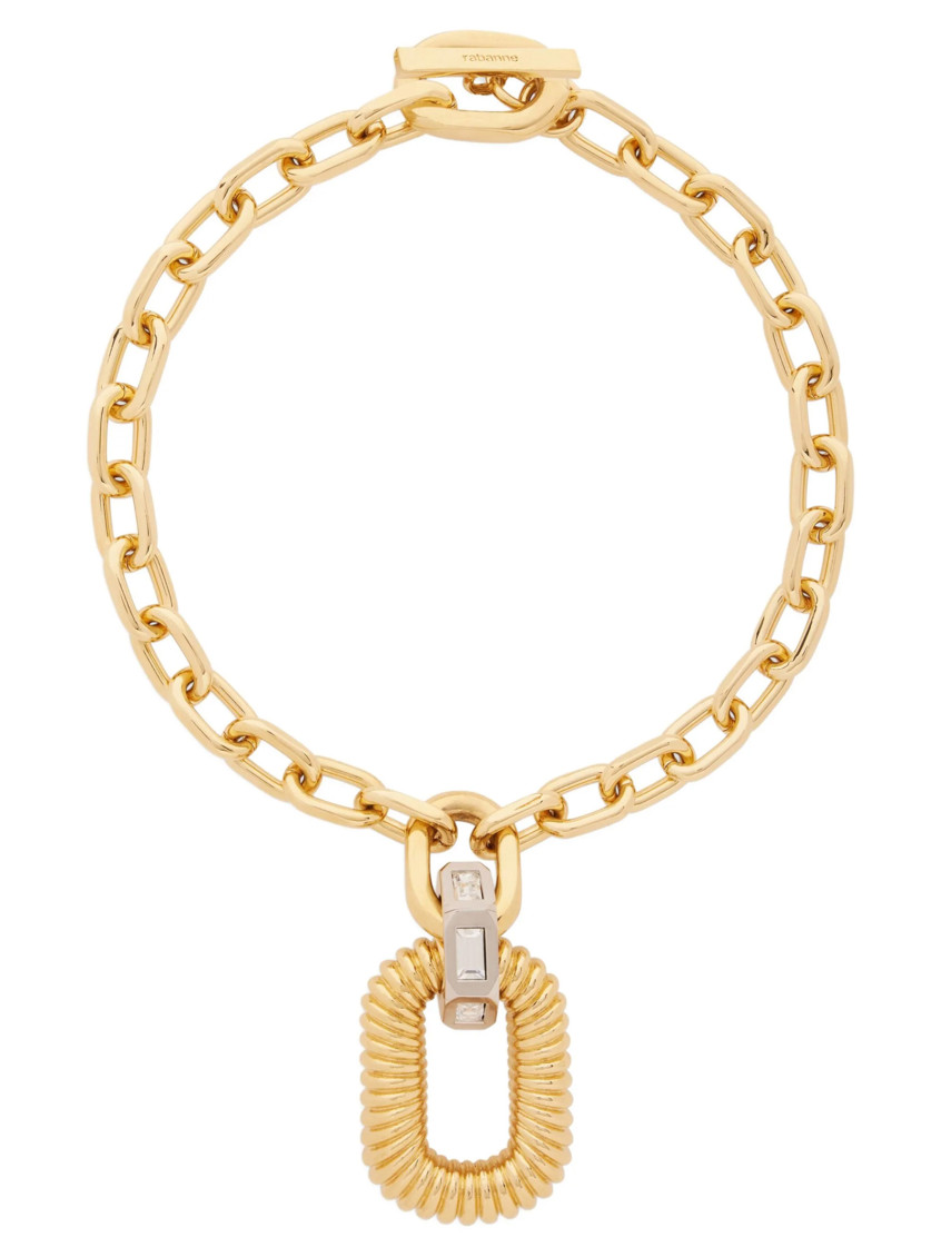 Rabanne Gold Xl Link Necklace In Gold