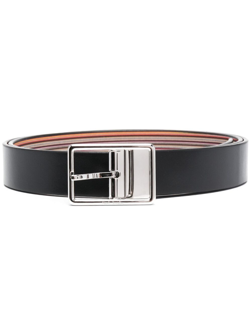 Paul Smith Men Signature Stripe Reversbile Belt In Multicolor